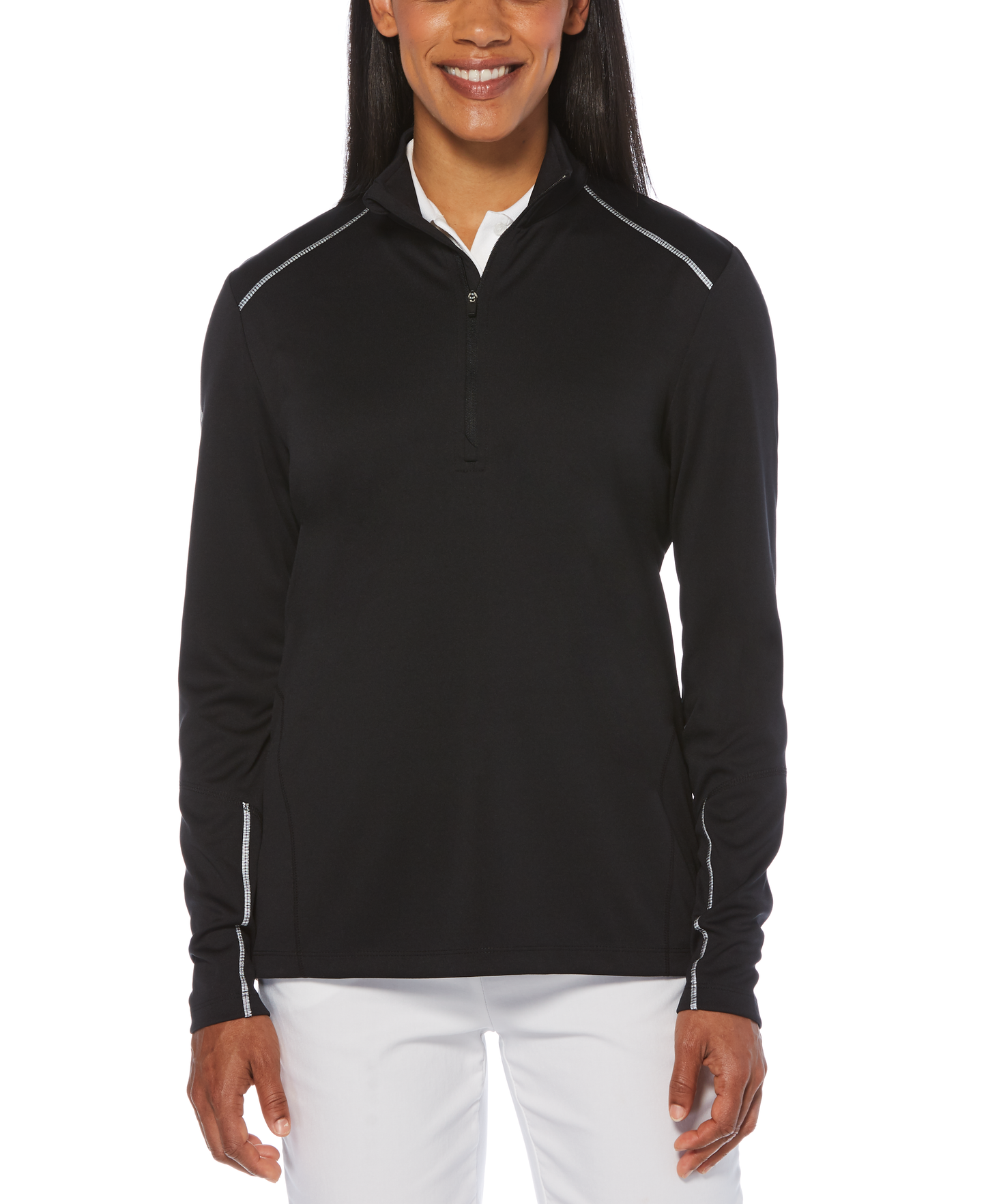 Callaway Ladies Reflective Stitch 1/4 Zip Pullover
