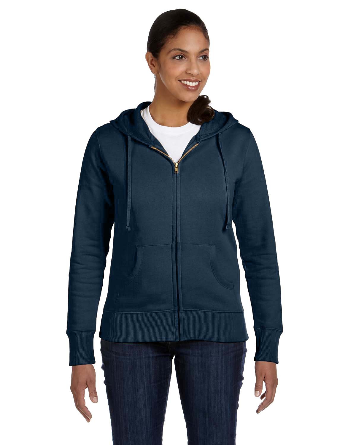 econscious Ladies' Heritage Full-Zip Hooded Sweatshirt