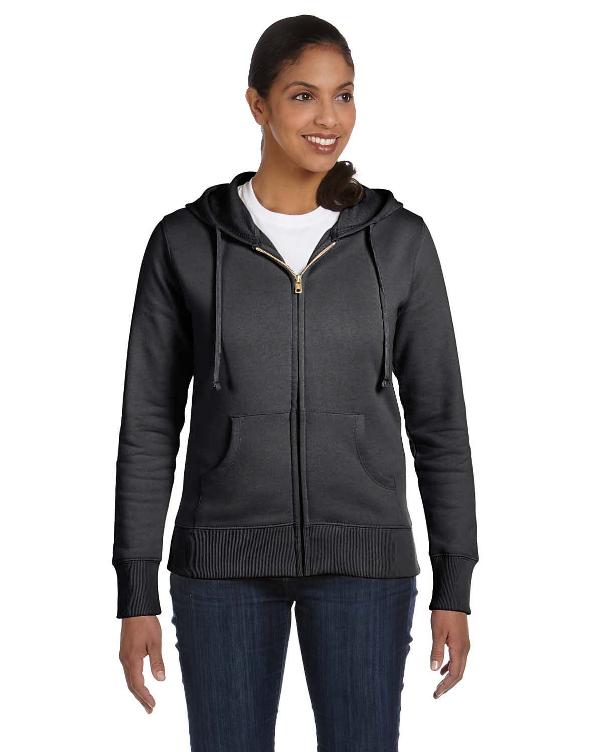 econscious Ladies' Heritage Full-Zip Hooded Sweatshirt