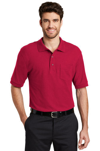 Port Authority® Silk Touch™ Polo with Pocket TALL