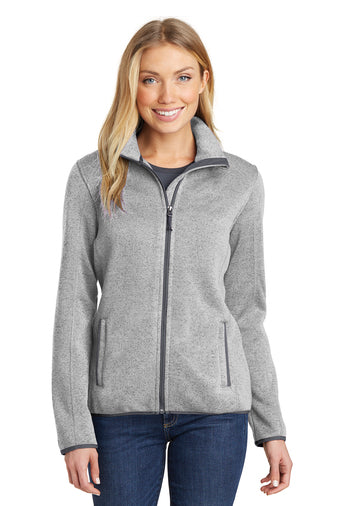 Port Authority® Ladies Sweater Fleece Jacket