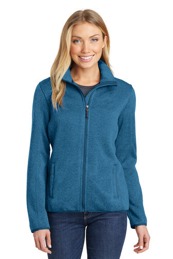 Port Authority® Ladies Sweater Fleece Jacket